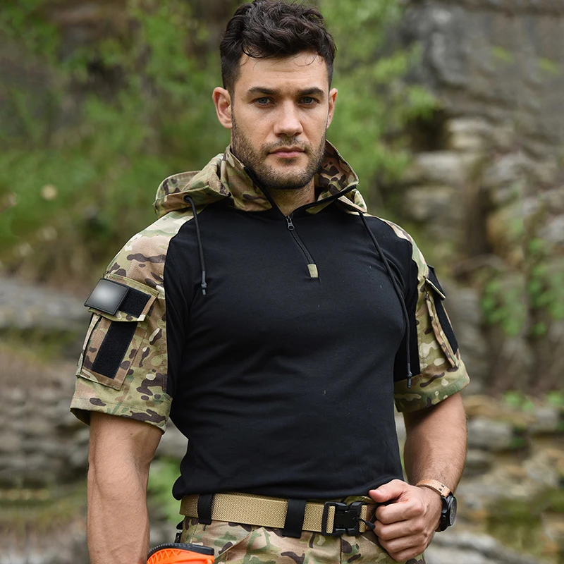 Wildman Hunting & Outdoor Robertson Photos - Tactical T-shirt Men Short Sleeves Summer