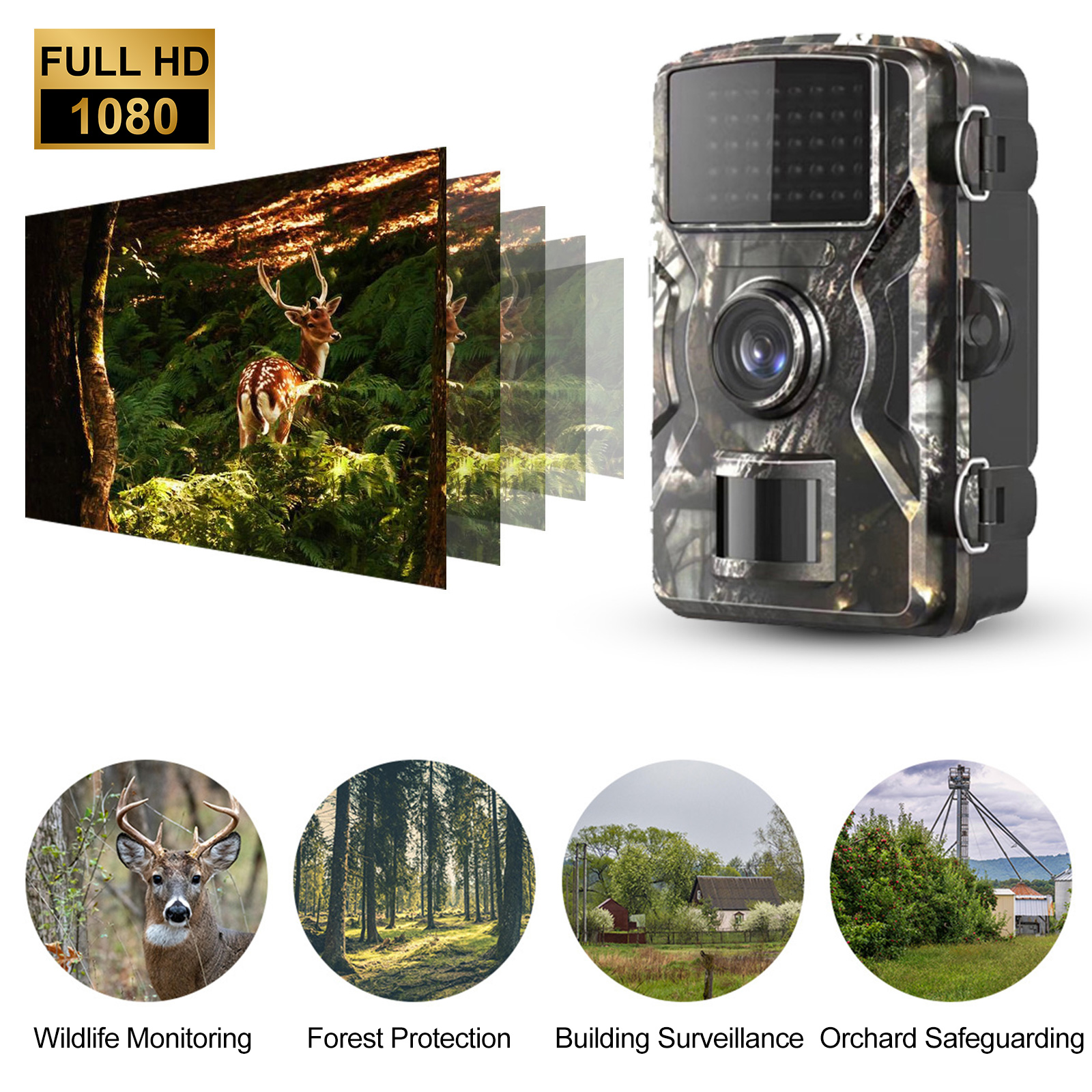 Hunting Outdoors Card - Outdoor Wildlife Camera 0.8s Trigger Motion