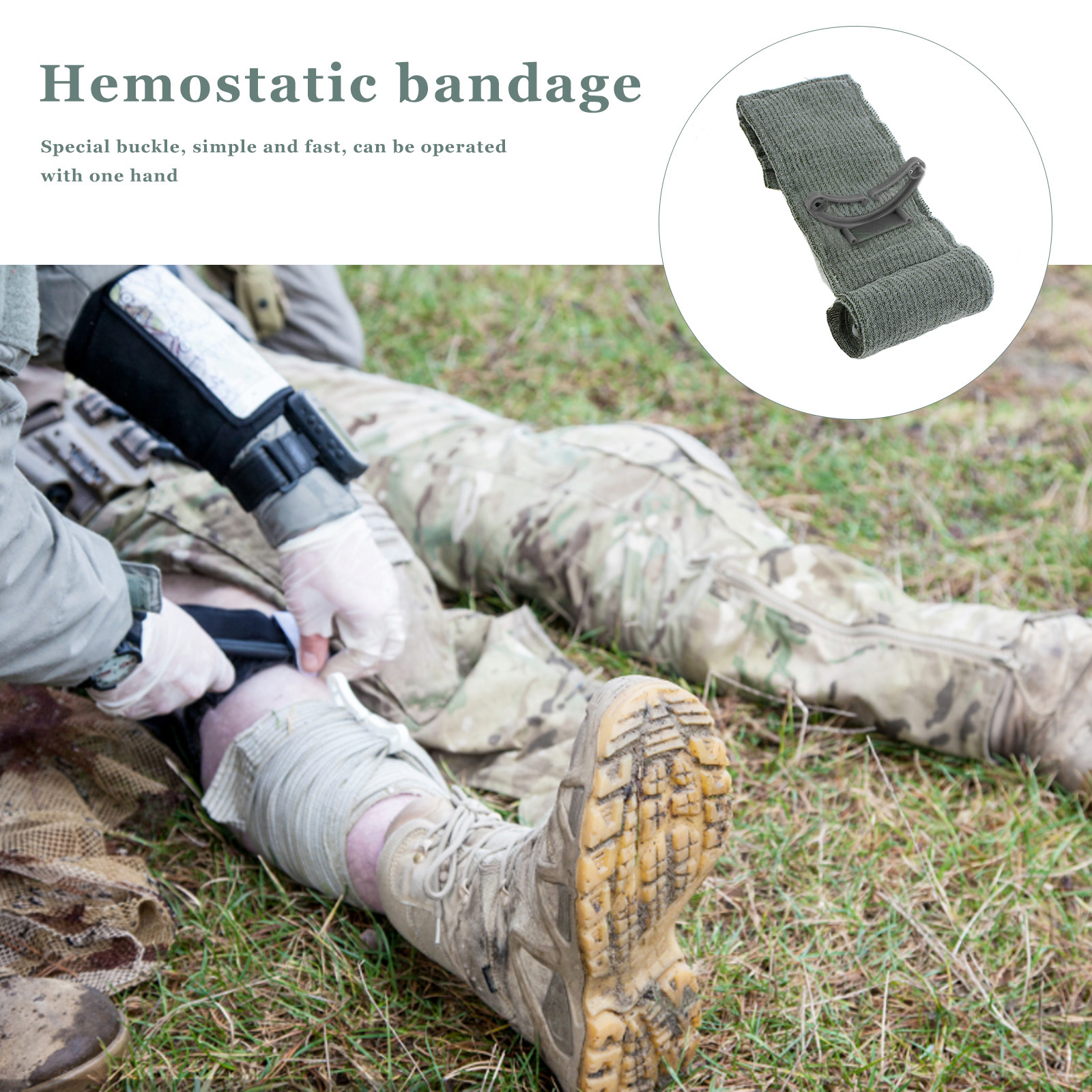 1-10PCS 4/6 Inches Israeli Ban - Field Dressing Kit ulasan dan harga