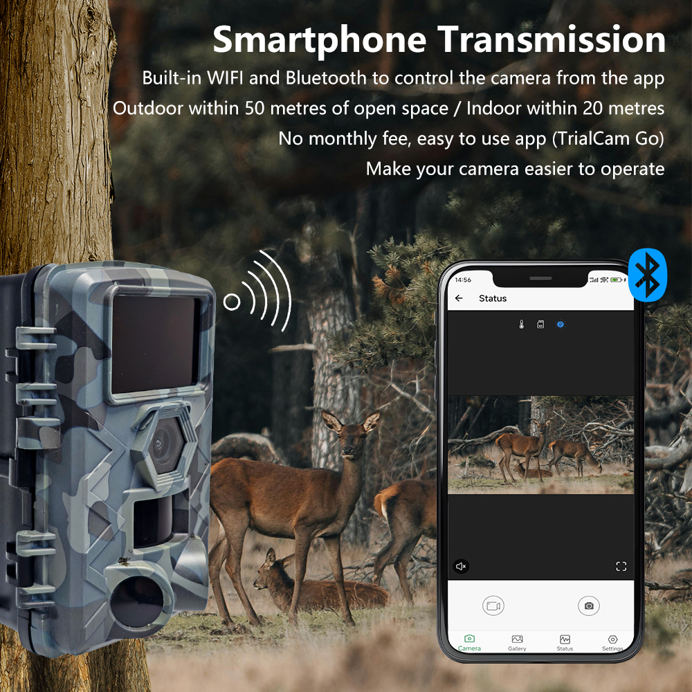 WiFi Trail Camera, 60MP Wildli - Hunting Outdoors Card ulasan dan harga