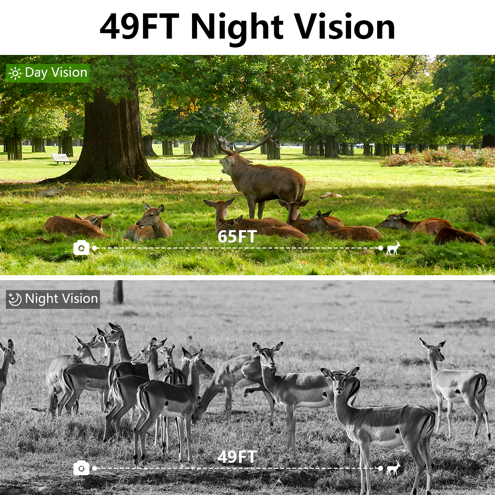 WiFi Trail Camera, 60MP Wildli - Hunting Outdoors Card ulasan dan harga