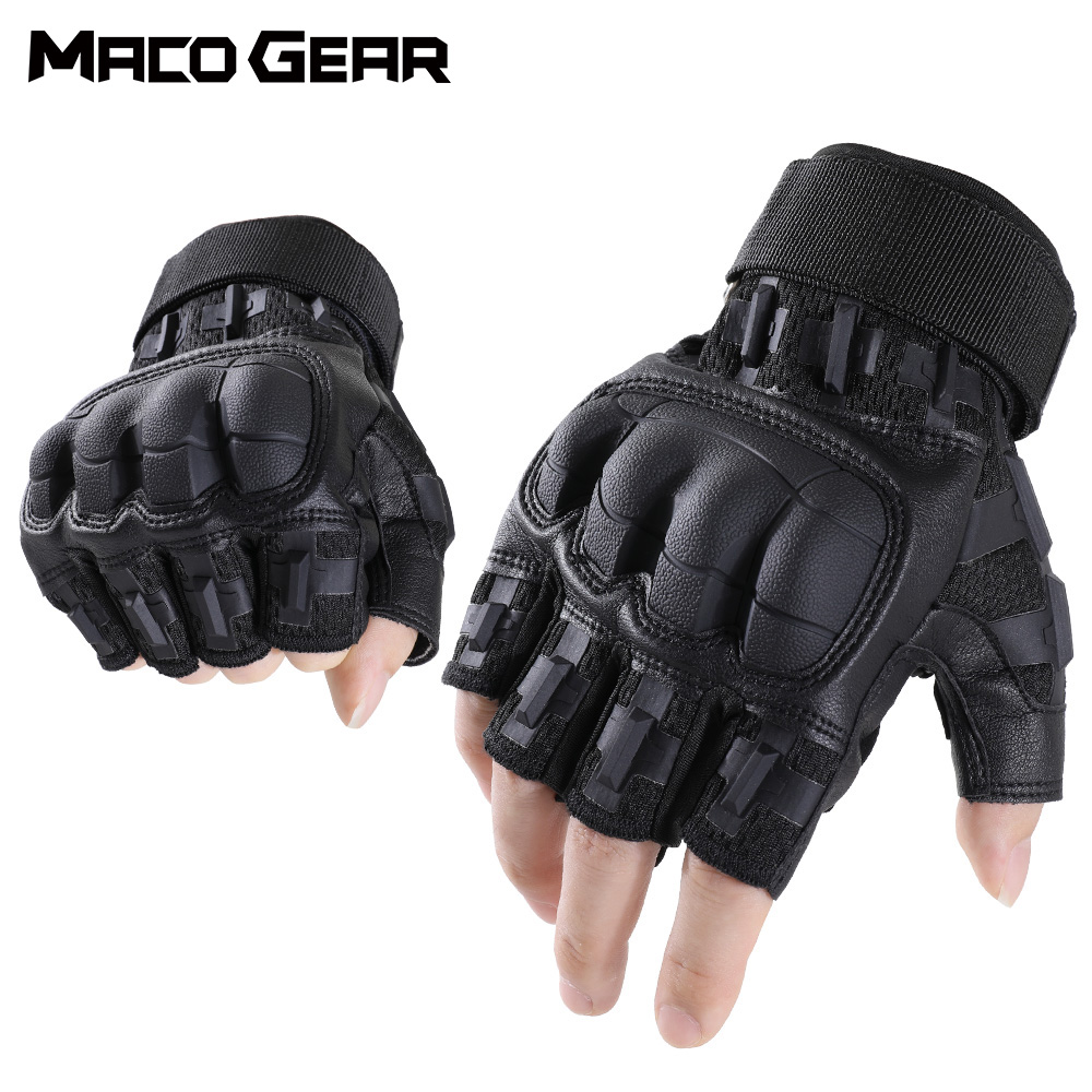 Men Tactical Half Finger Glove - Outdoor Hunting Gloves ulasan dan harga