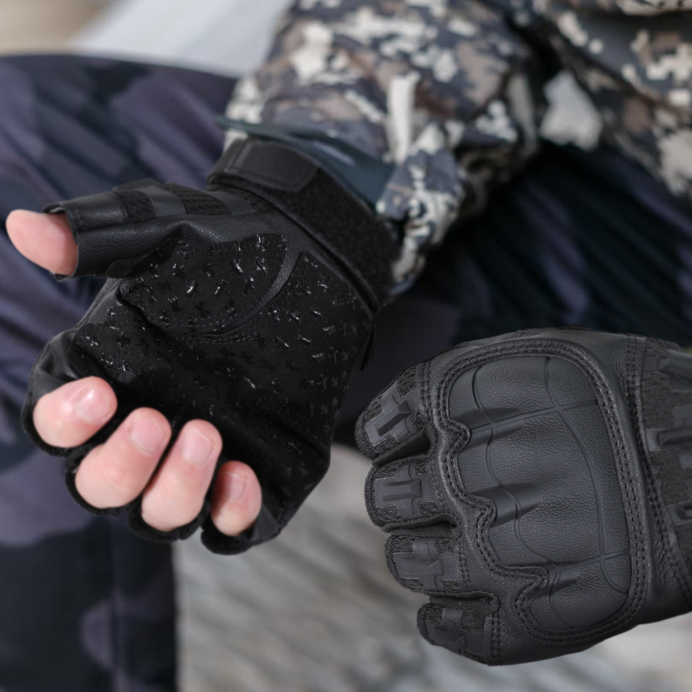 Men Tactical Half Finger Glove - Outdoor Hunting Gloves ulasan dan harga
