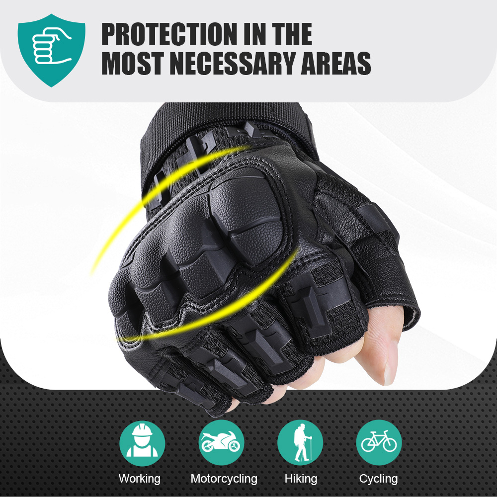 Men Tactical Half Finger Glove - Outdoor Hunting Gloves ulasan dan harga