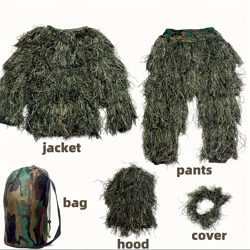 5-in-1 Camouflage Ghillie Suit - Hunting Outdoor Watch ulasan dan harga