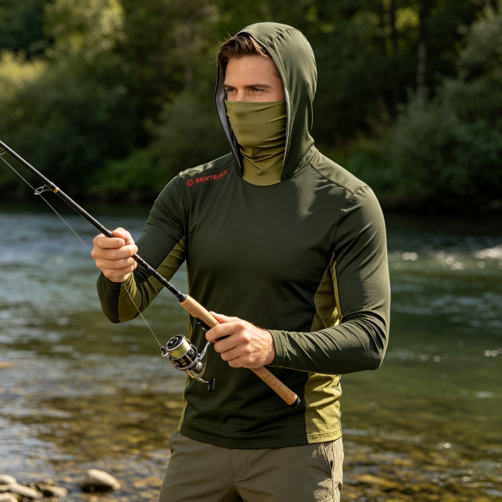 Mask Hoodie, Camouflage UV Pro - Outdoor Hunting Hoodie ulasan dan harga