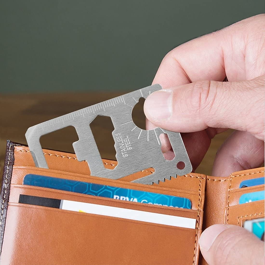 11-In-1 Pocket Tool Credit Car - Hunting Outdoors Card ulasan dan harga