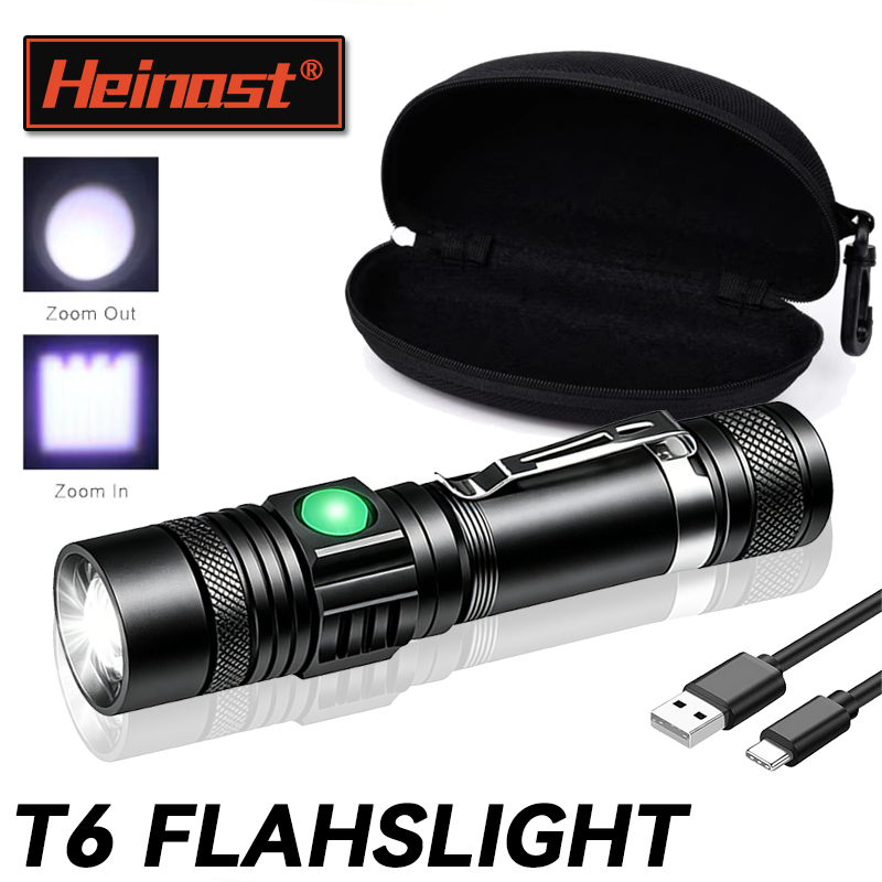 T6 LED Rechargeable Flashlight - Hunting Outdoor ulasan dan harga