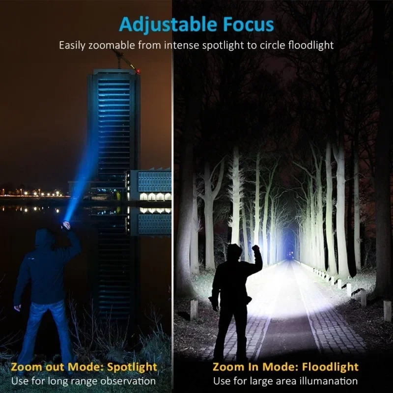 T6 LED Rechargeable Flashlight - Hunting Outdoor ulasan dan harga