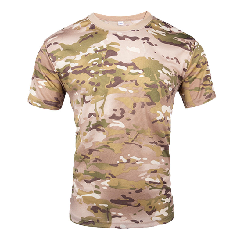 Men's Camouflage Mesh Quick Dr - Outdoor Hunting T Shirts ulasan dan harga