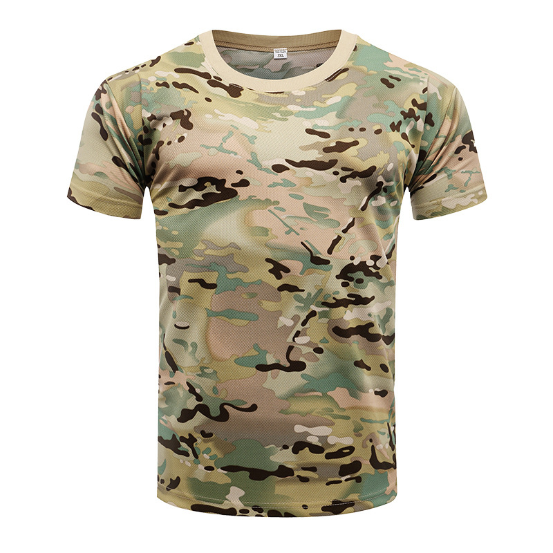 Men's Camouflage Mesh Quick Dr - Outdoor Hunting T Shirts ulasan dan harga