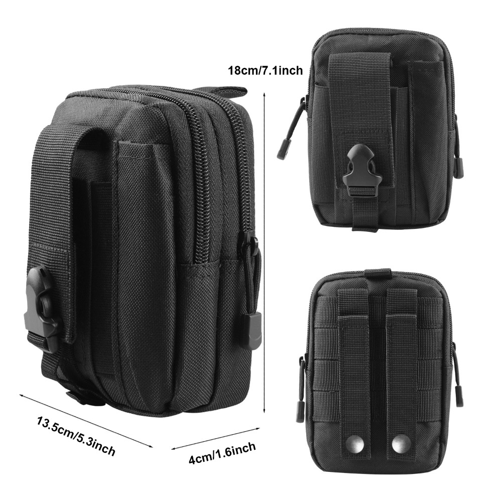 Tactical Waist Pouch Molle Wai - Outdoor Hunting Belt ulasan dan harga