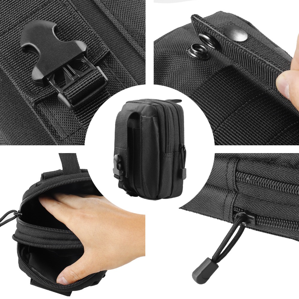 Tactical Waist Pouch Molle Wai - Outdoor Hunting Belt ulasan dan harga