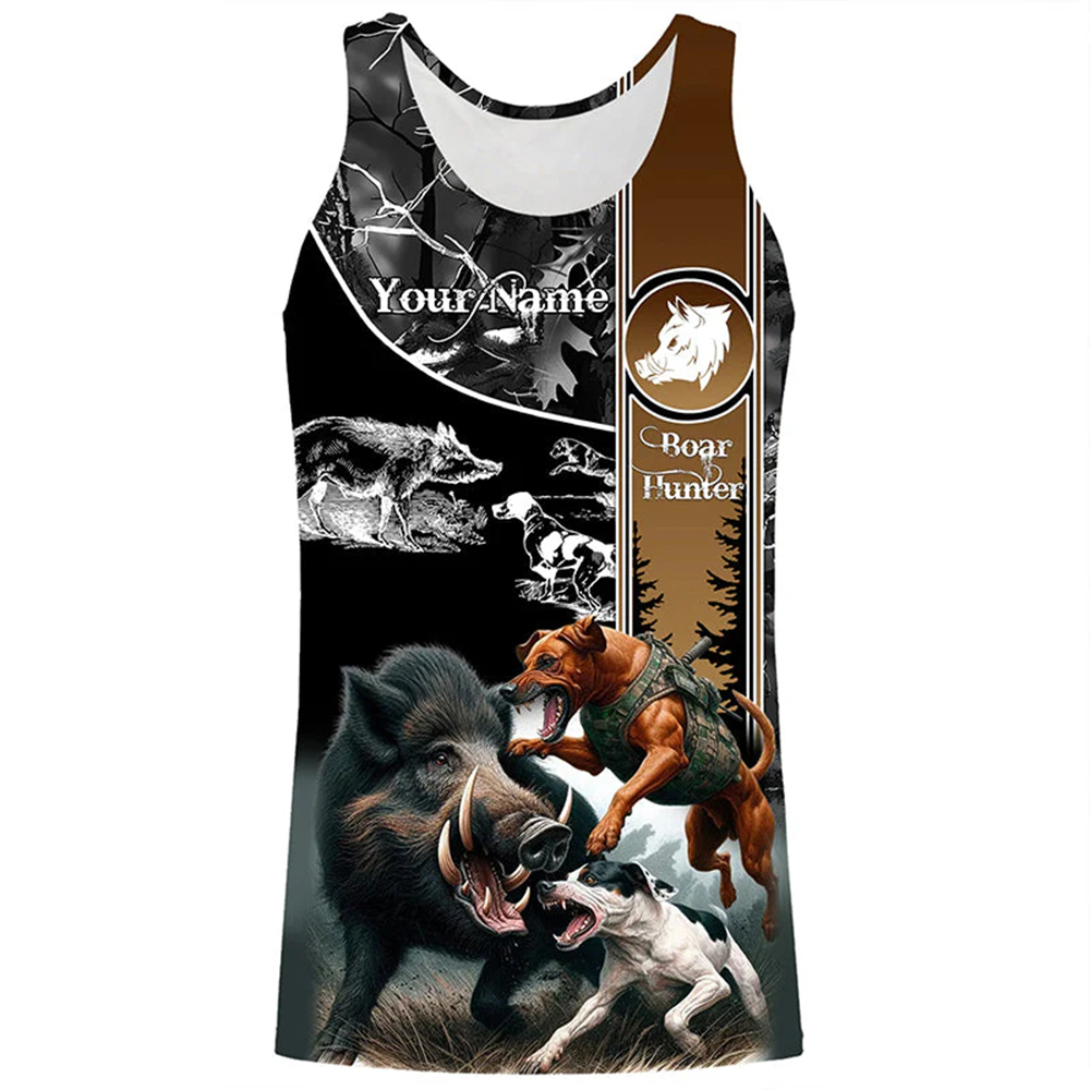 Custom Name Boar Hunter Tank T - Wildman Hunting & Outdoor Robertson Photos ulasan dan harga