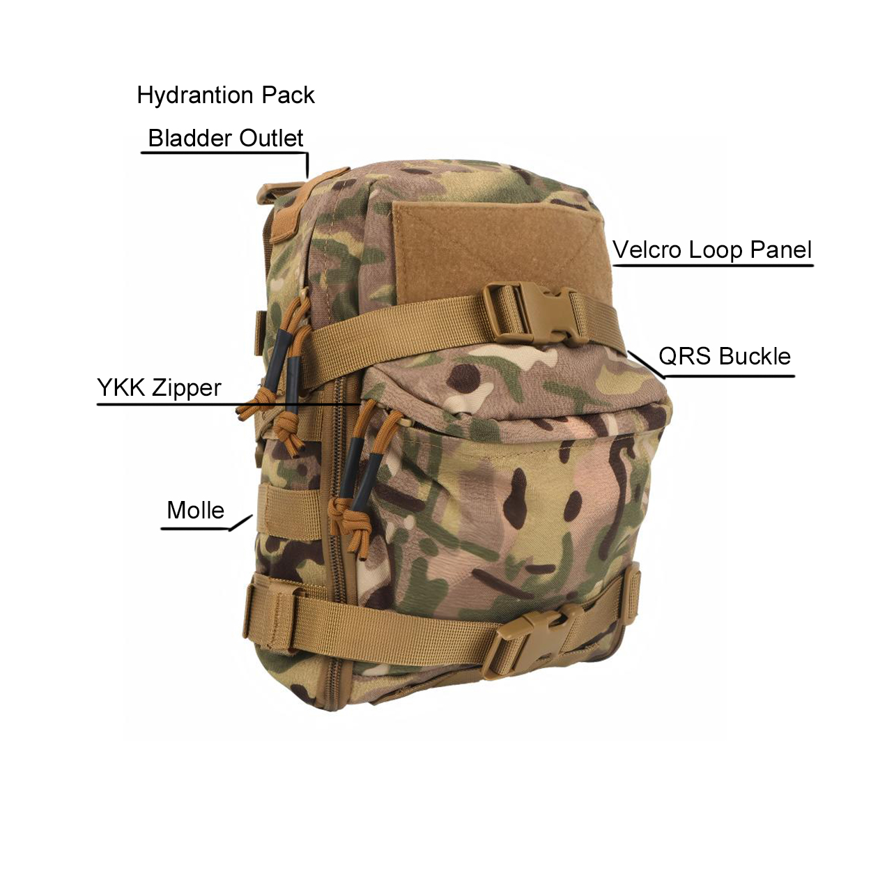 Mini Hydration Bag Outdoor Tac - Outdoor Hunting Bag ulasan dan harga