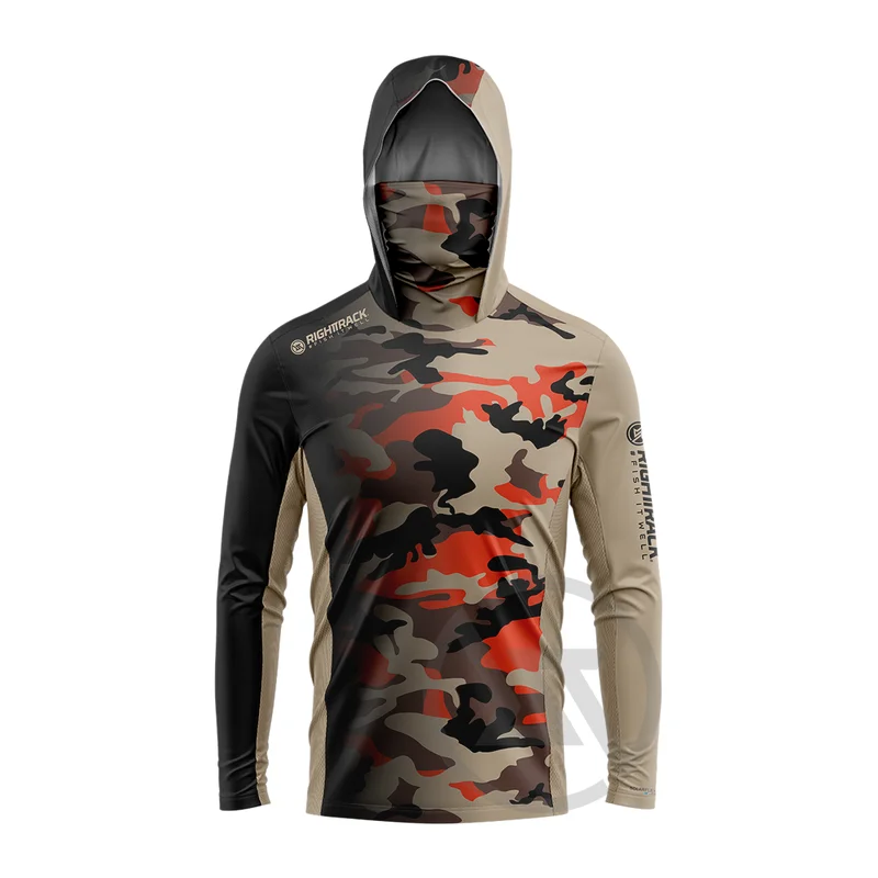 RIGHTTRACK Mask Hoodies Fishin - Outdoor Hunting Hoodie ulasan dan harga