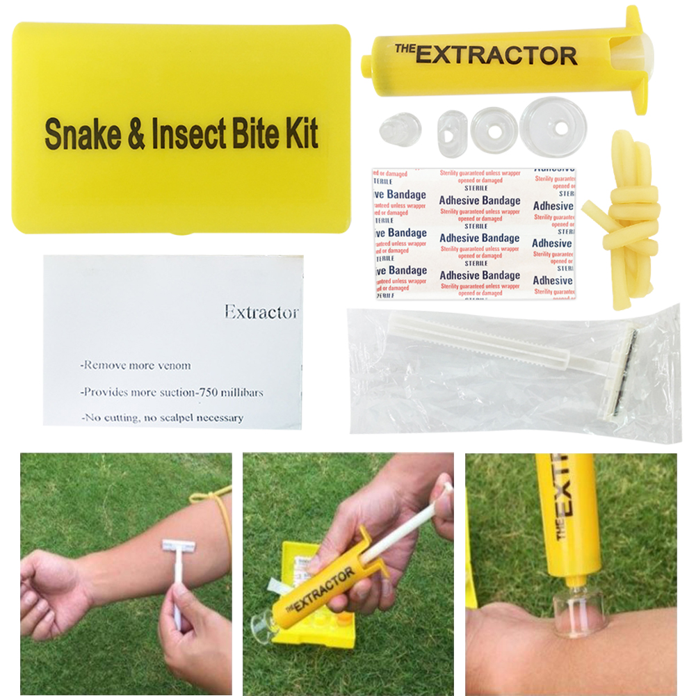 Venoms Poisons Extractor Vacuu - Field Dressing Kit ulasan dan harga