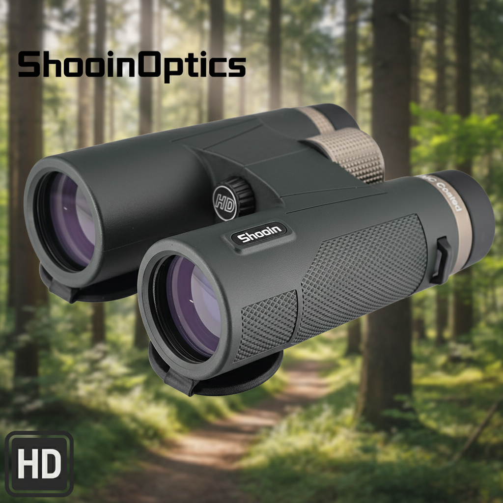 Shooin 12x42 10x42 8x42 HD Bin - Hunting Outdoor Watch ulasan dan harga