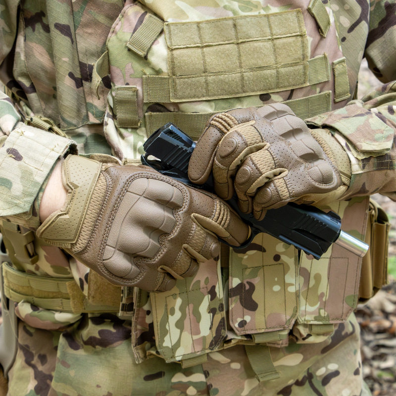 Breathable Anti-Slip Full Fing - Outdoor Hunting Gloves ulasan dan harga