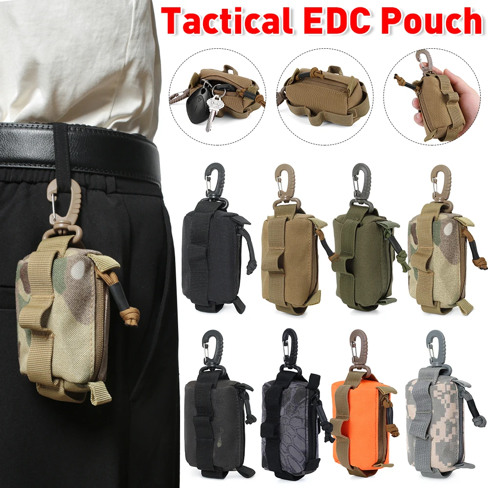 Tactical EDC Pouch Zipper Key  - Hunting Outdoors Card ulasan dan harga