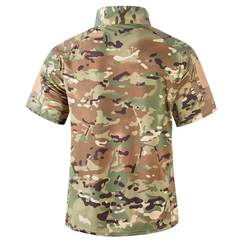 Men's Camo Tactical Shirt Shor - Outdoor Hunting T Shirts ulasan dan harga