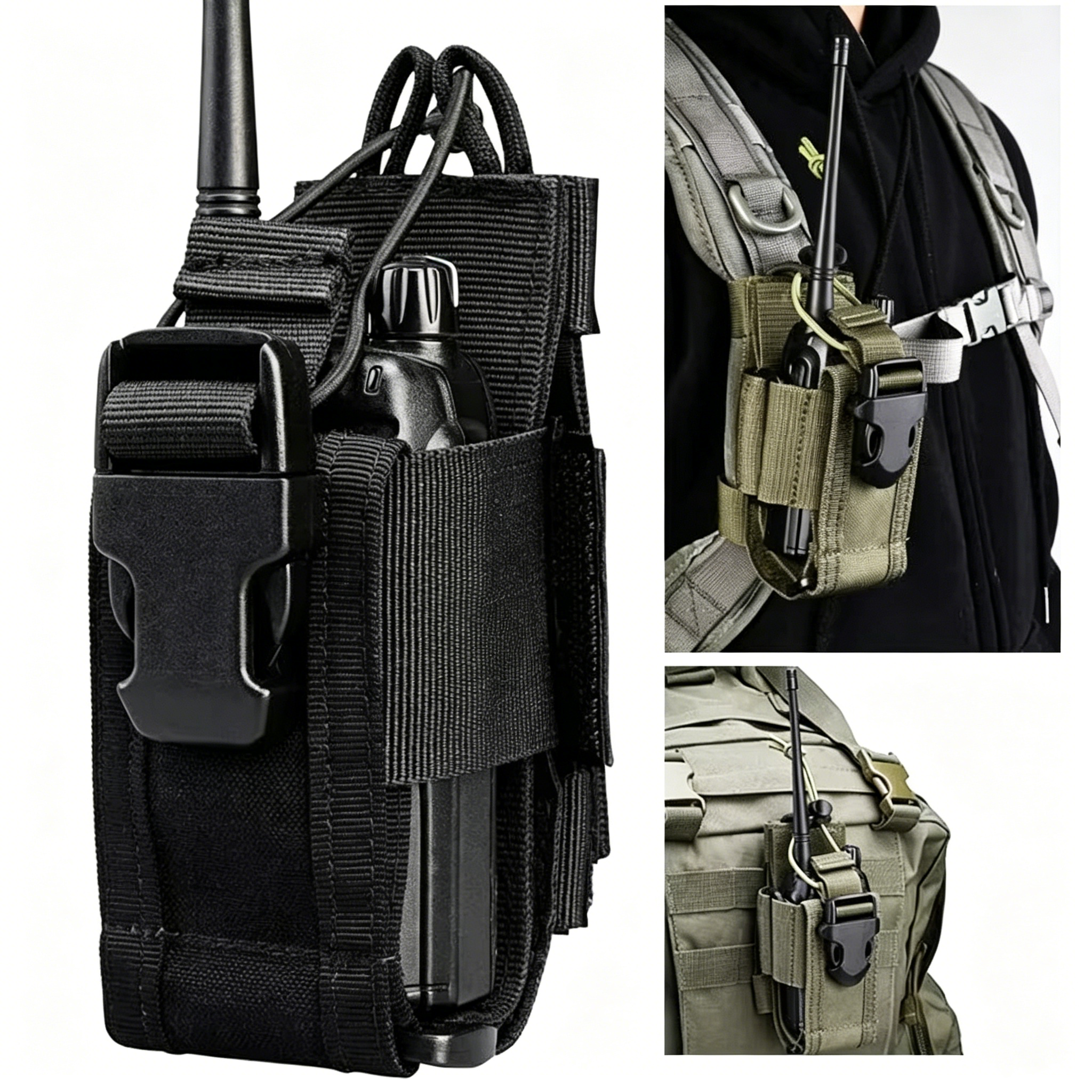 Tactical Adjustable Walkie Tal - Outdoor Hunting Bag ulasan dan harga