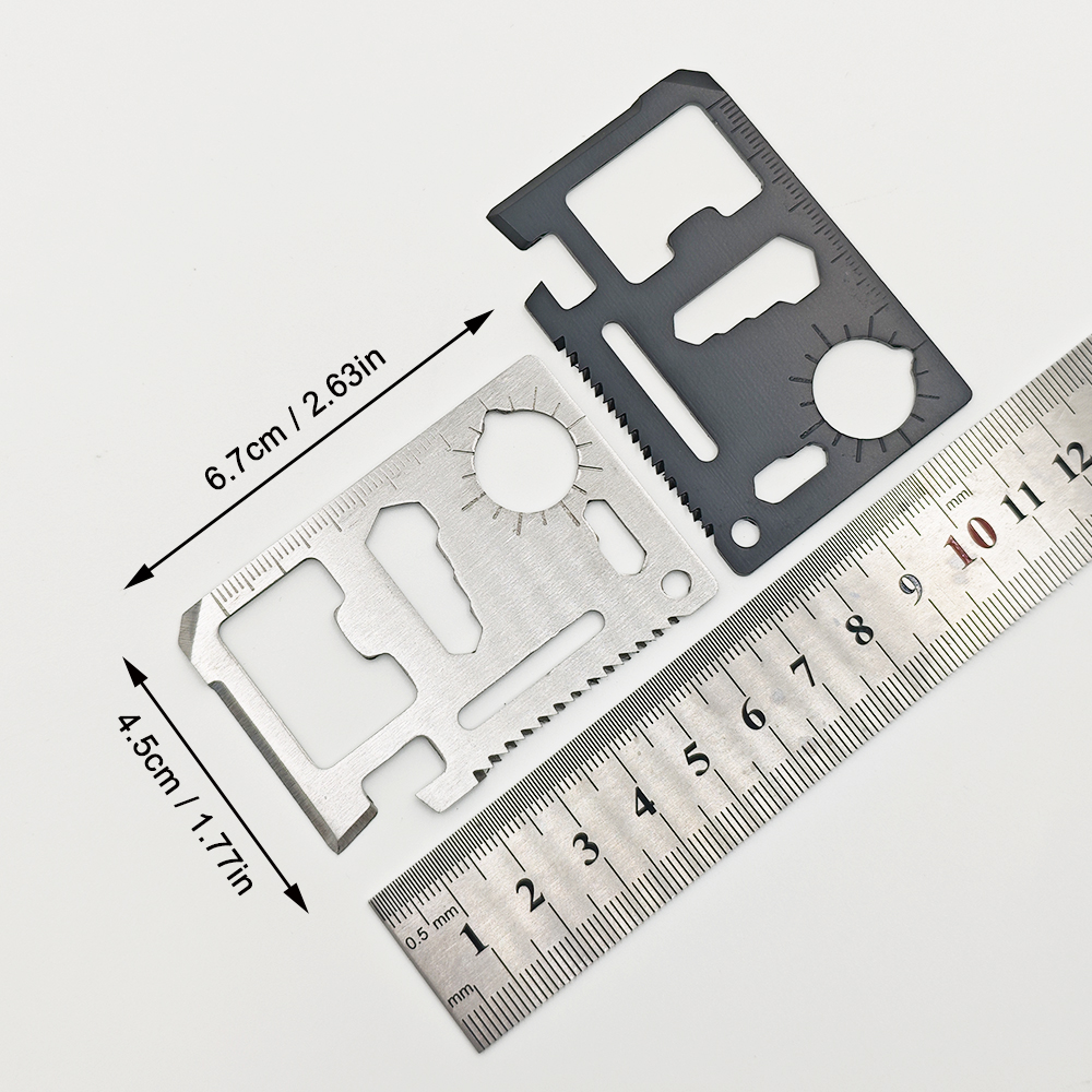 Stainless Steel EDC Pocket Too - Hunting Outdoors Card ulasan dan harga