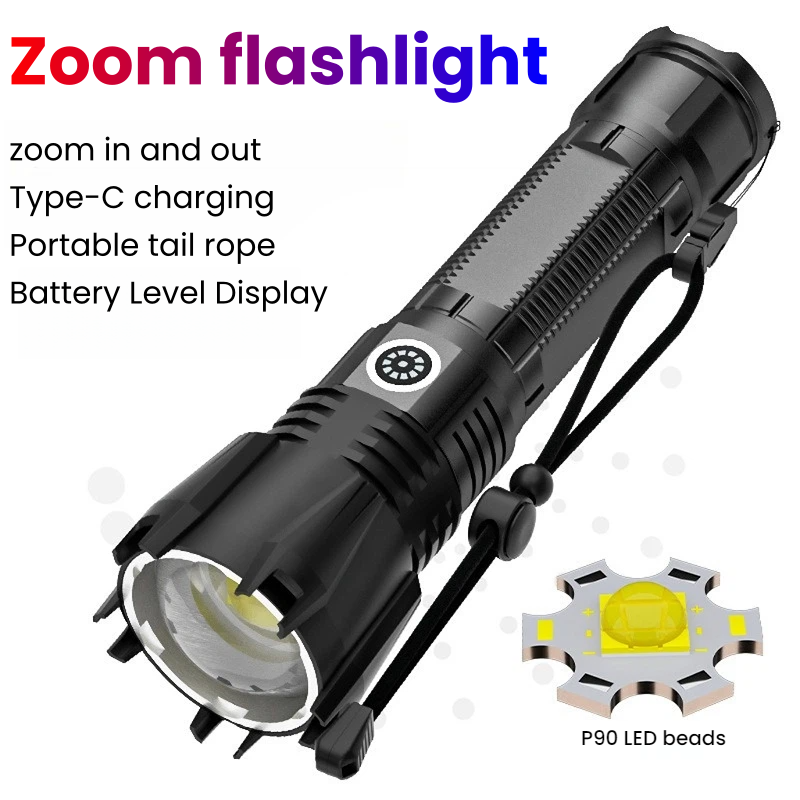 High-power P90 LED Flashlight  - Hunting Outdoor ulasan dan harga
