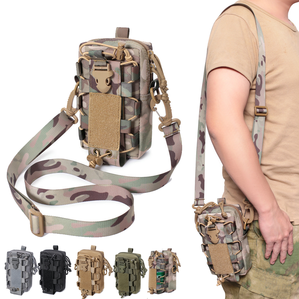 Molle Tactical Pouch Phone Hol - Outdoor Hunting Belt ulasan dan harga