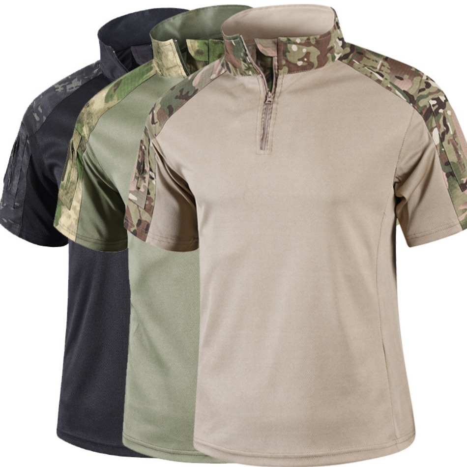 Camo Tactical Shirt Short Slee - Outdoor Hunting T Shirts ulasan dan harga