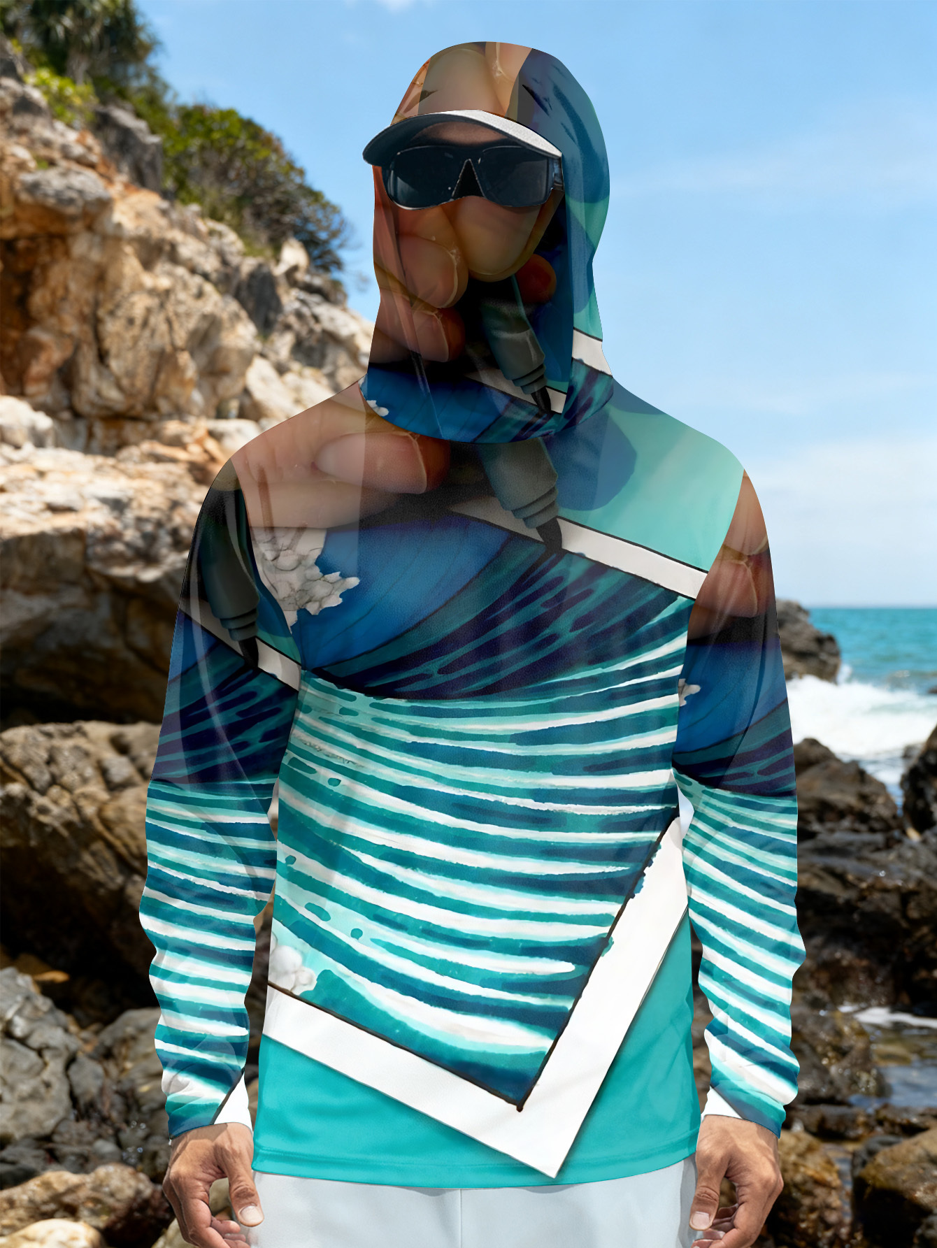 Fishing hooded sweatshirt men' - Hunting Outdoor ulasan dan harga