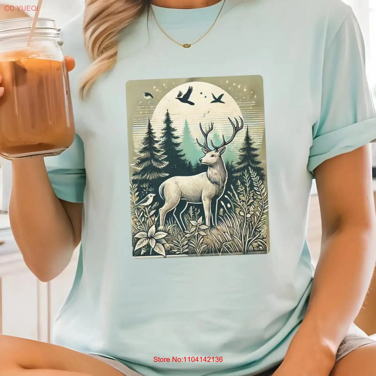 Vintage Deer T Shirt Retro Hun - Outdoor Hunting T Shirts ulasan dan harga