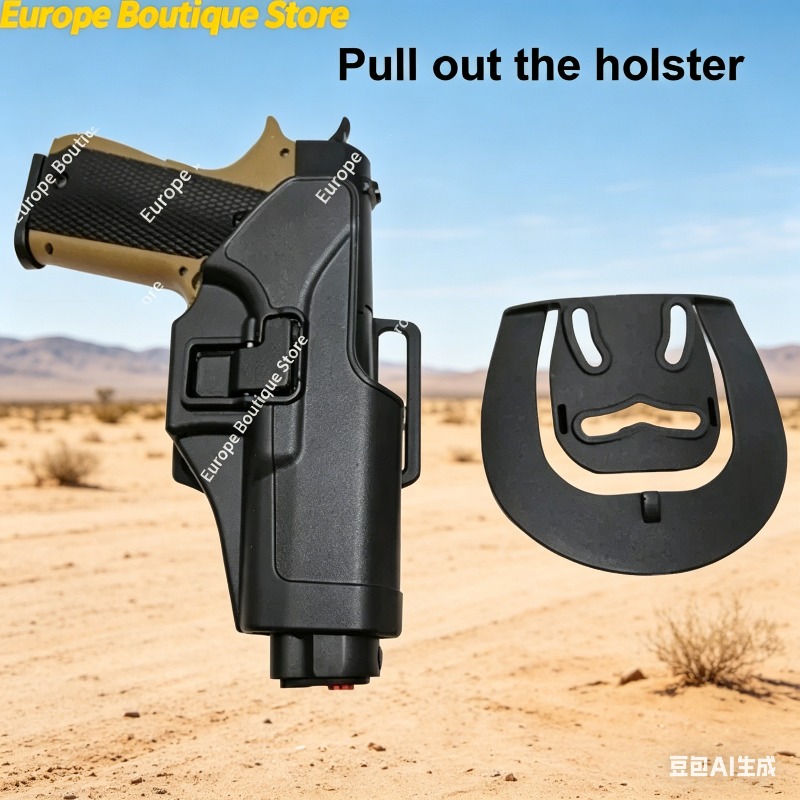 Black Airsoft Pistol Holster F - Outdoor Hunting Belt ulasan dan harga