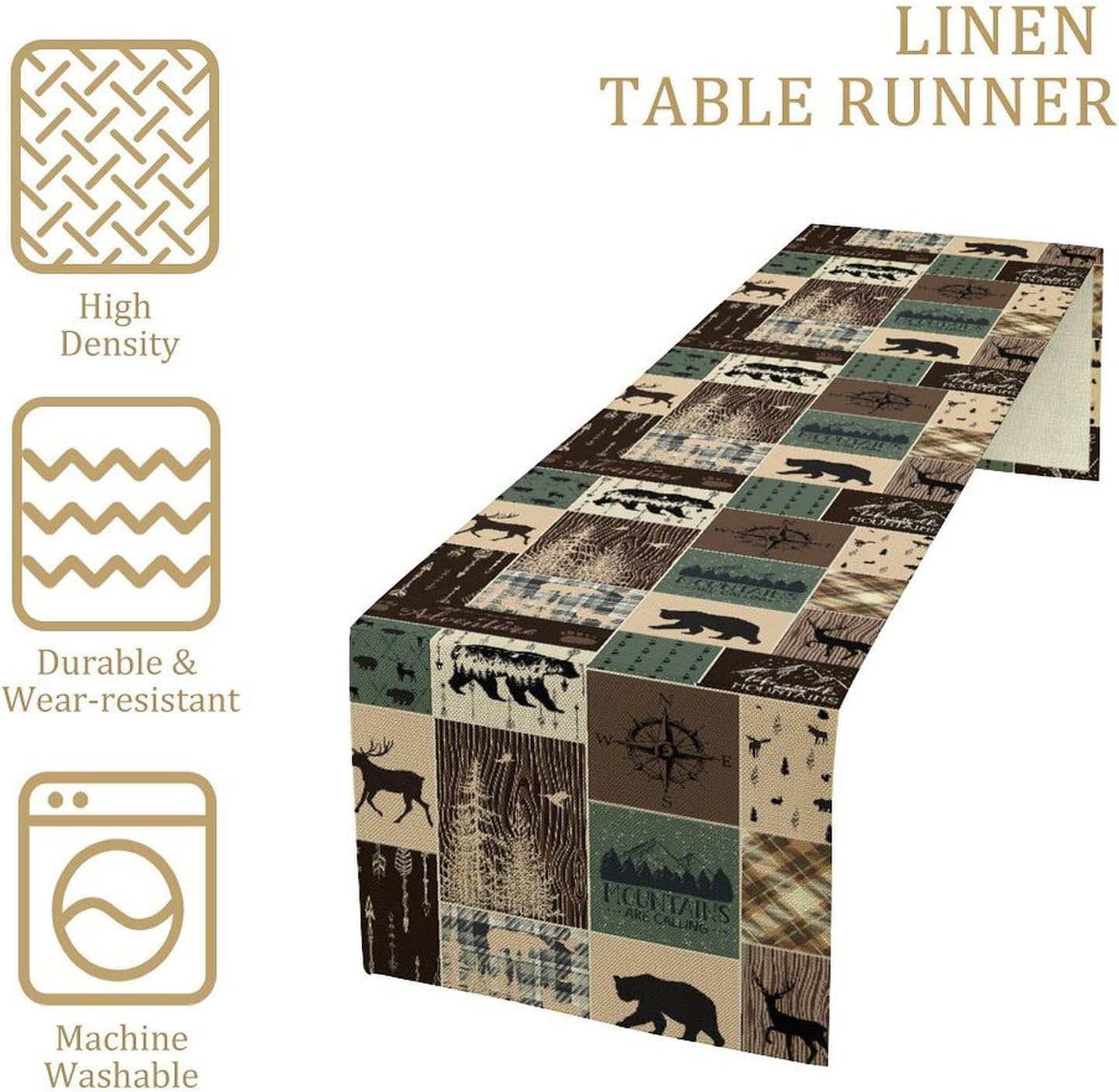 Rustic Farmhouse Deer Bear Tab - Outdoor Hunting News ulasan dan harga