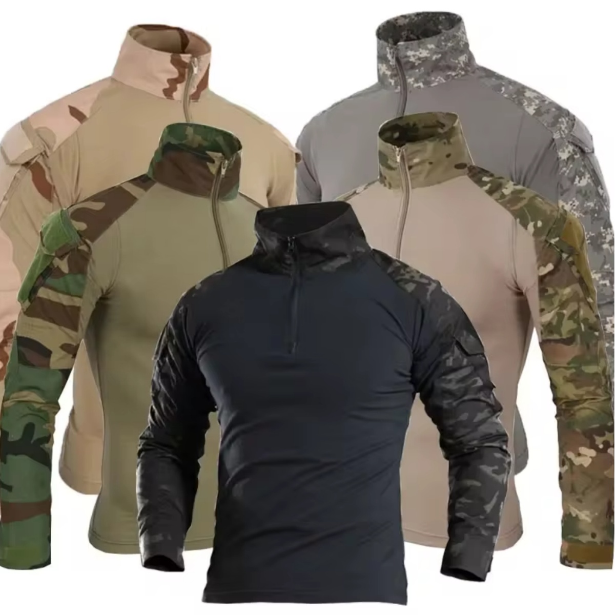 Men's outdoor tactical hiking  - Outdoor Hunting T Shirts ulasan dan harga