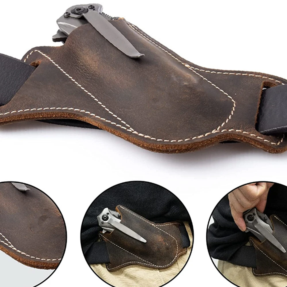 Sheath Holster Pocket Hunt Lea - Outdoor Hunting Belt ulasan dan harga