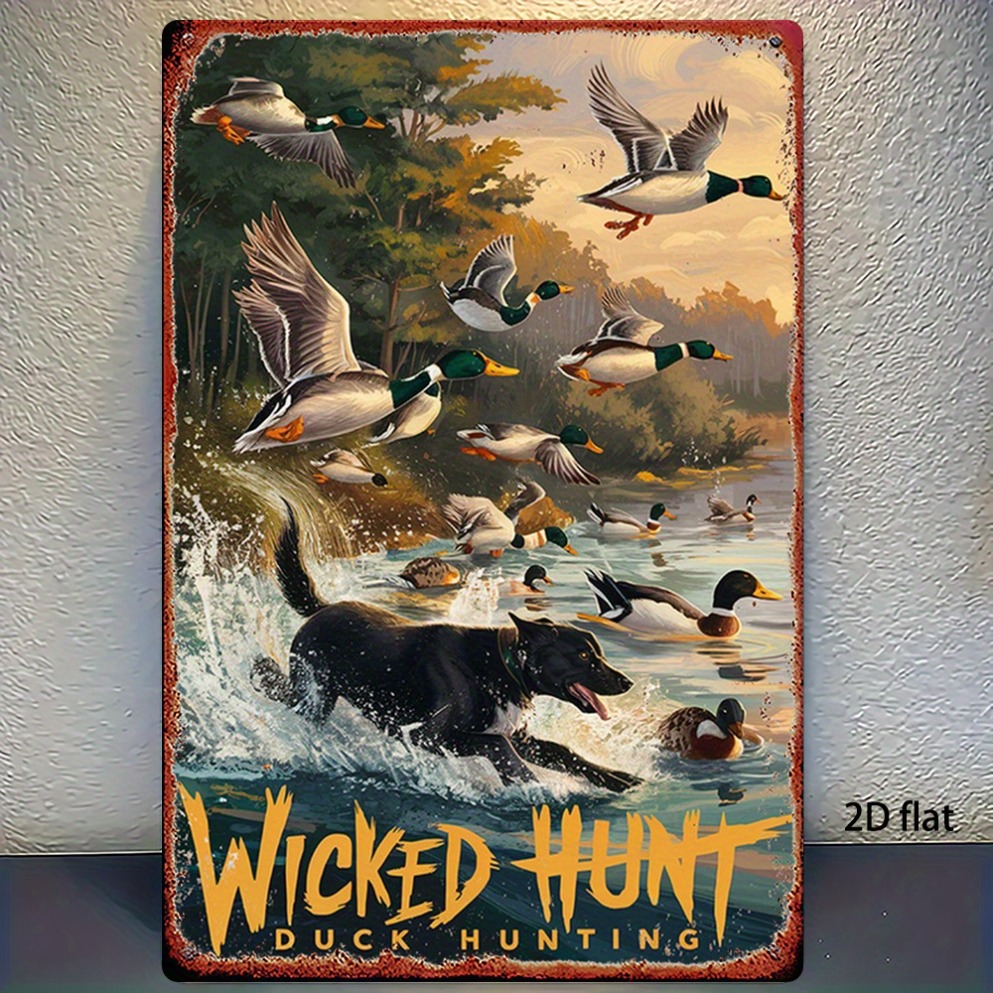 2D Flat Vintage Hunting Duck M - Wildman Hunting & Outdoor Robertson Photos ulasan dan harga