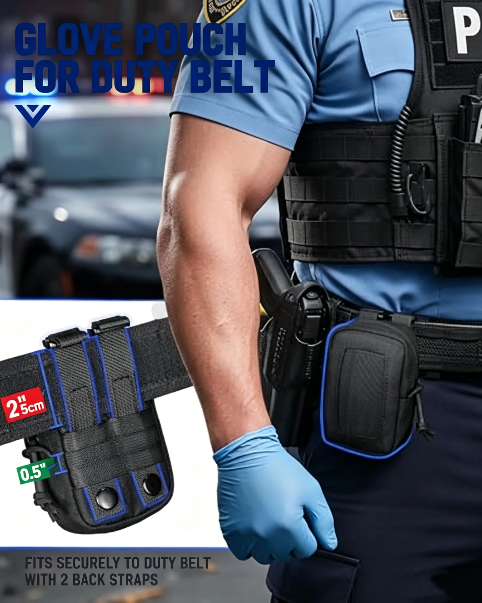 Disposable Glove Pouch MOLLE N - Outdoor Hunting Belt ulasan dan harga