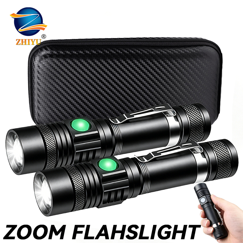 T6 LED Rechargeable Flashlight - Hunting Outdoor ulasan dan harga