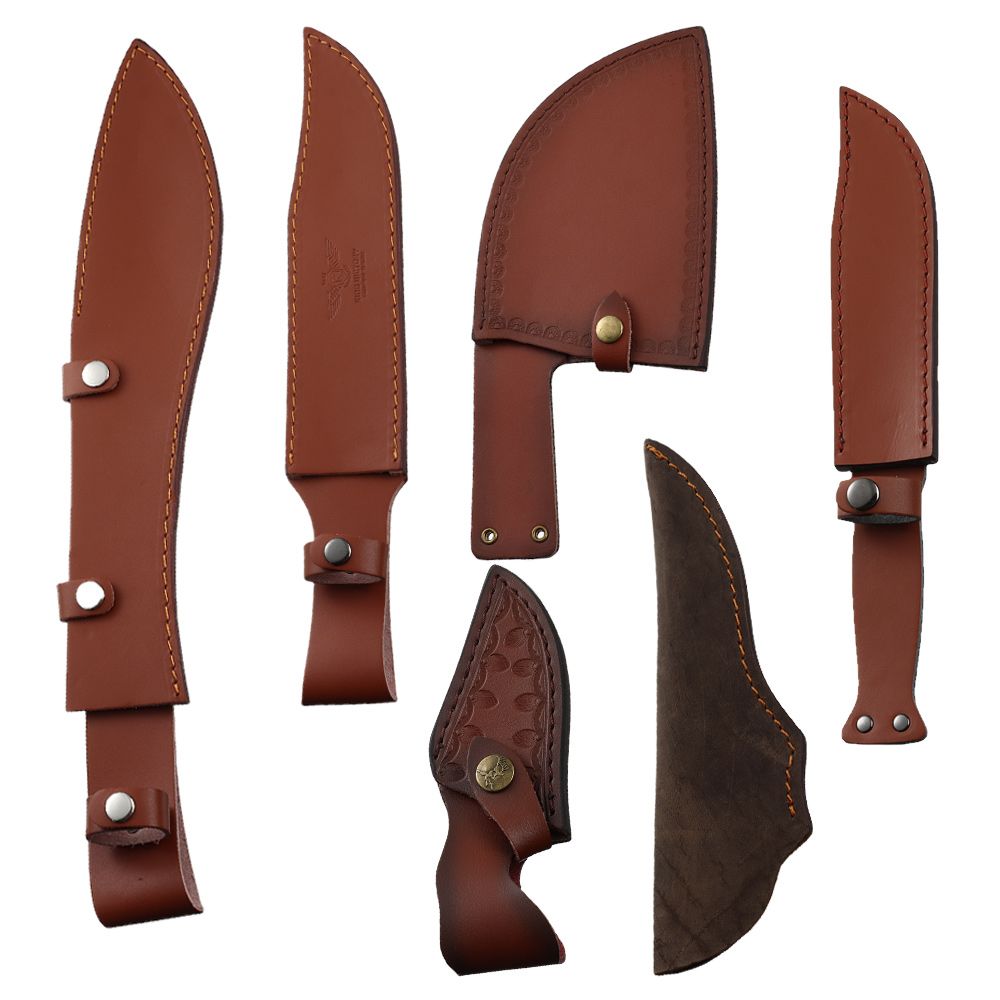 Brown Leather Sheath Holder Po - Outdoor Hunting Belt ulasan dan harga