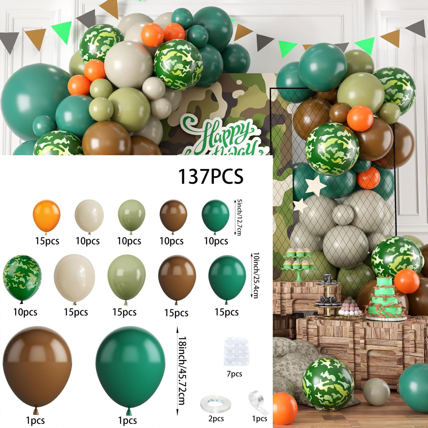 137PCS Amazon Hot Selling Retr - Outdoor Hunting Events ulasan dan harga