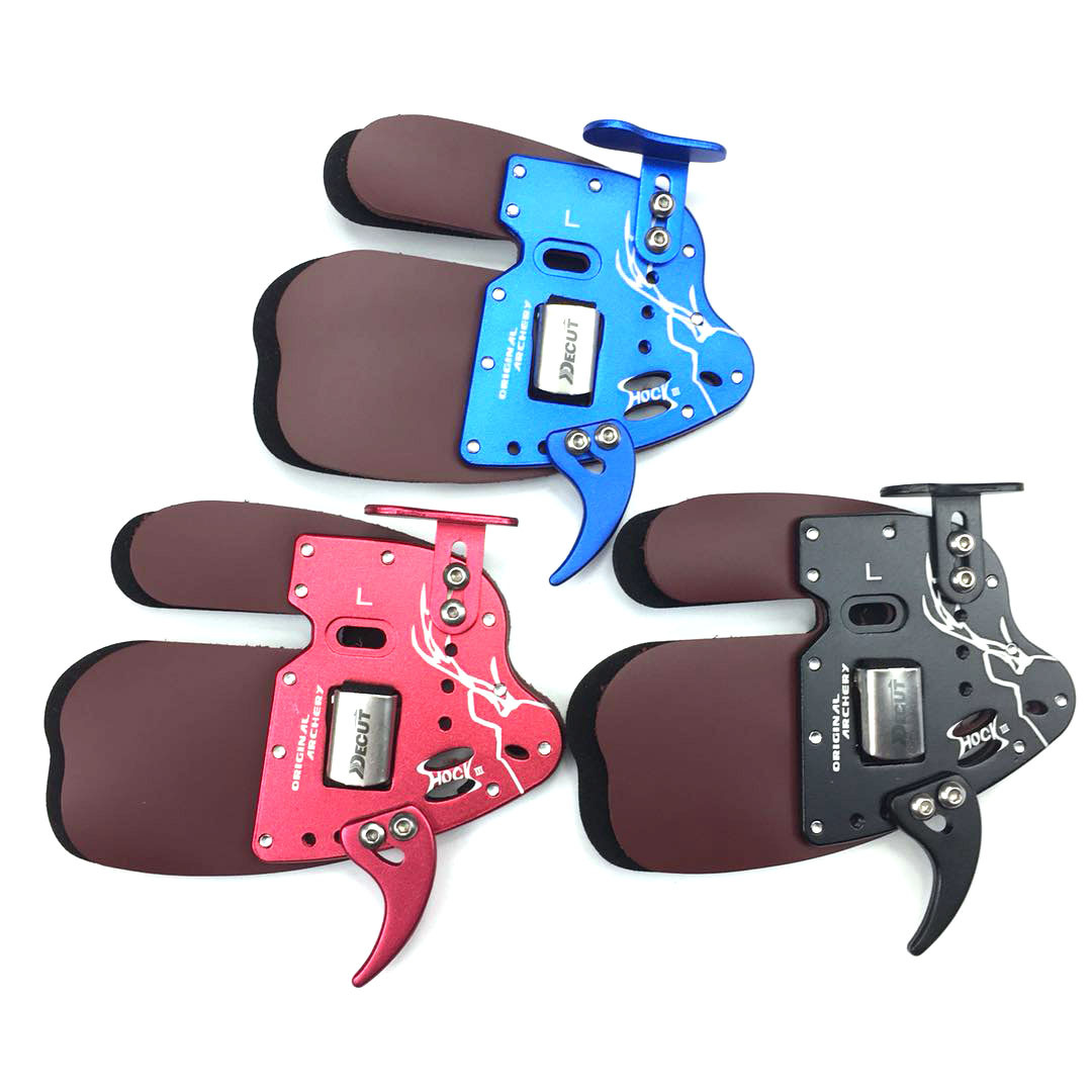 DECUT Archery Finger Tab Guard - Outdoor Hunting Gloves ulasan dan harga