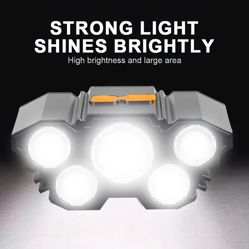 Portable 5LED Outdoor Headlamp - Hunting Outdoor ulasan dan harga